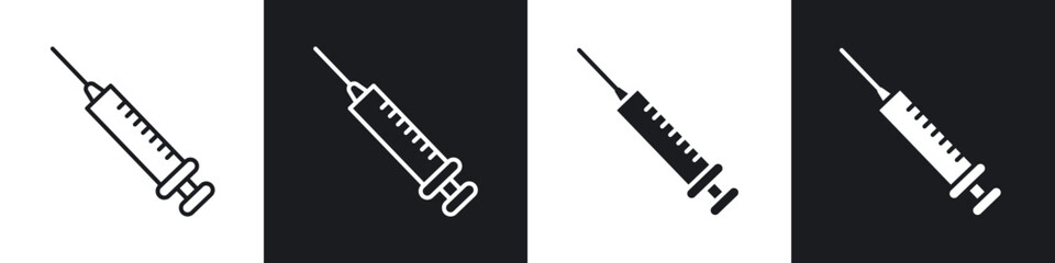 Needle icon in thin outlined.
