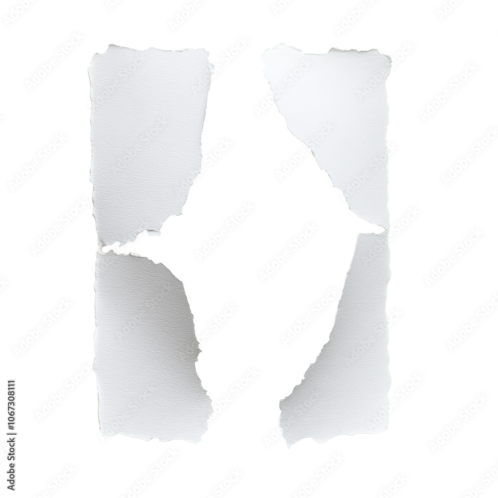 Canvas Prints torn paper shows blank space behind