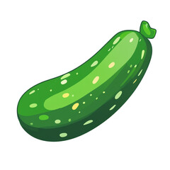Green Cucumber Illustration