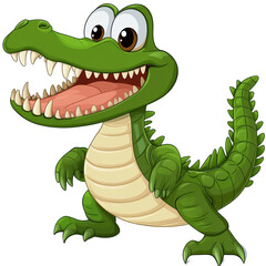 Fototapeta premium Cartoon Alligator Illustration