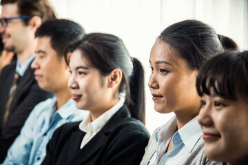 Modern diversity and multicultural company, business people joining hand together and standing in line, shared commitment to collaboration and cooperation concept background. Meticulous