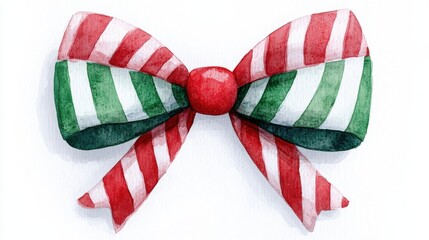 Colorful Christmas Bow Clipart for Holiday Designs