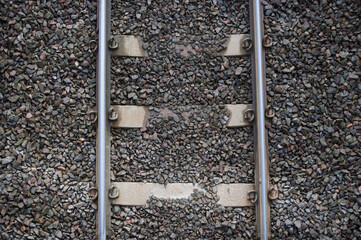 Train track from above