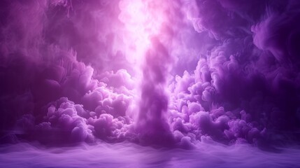 Dynamic E-Sports Event Background with Vibrant Purple Cloud Effects and Futuristic Atmosphere