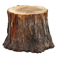 Textured white background with tree stump