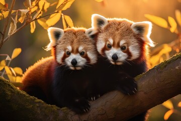 Obraz premium Wildlife animal mammal panda.