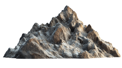 Mountain isolated on a transparency background