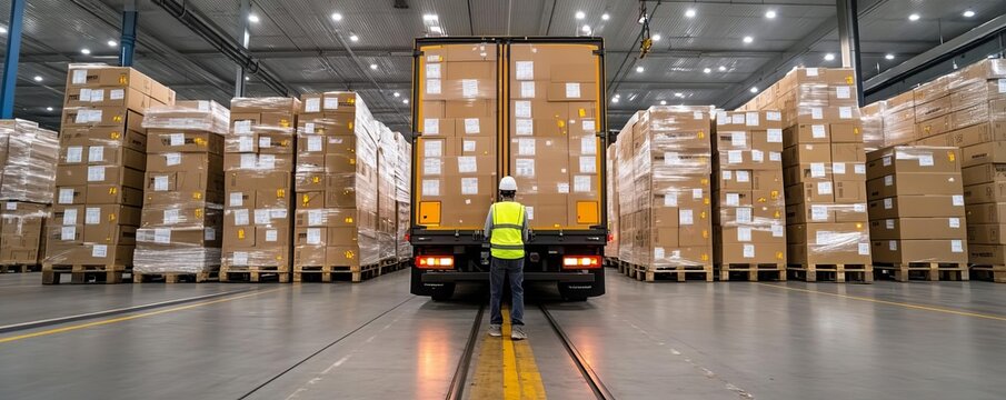 Freight truck loading, organized shipping, seamless distribution