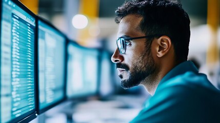 Inventory manager using supply chain software, real-time updates