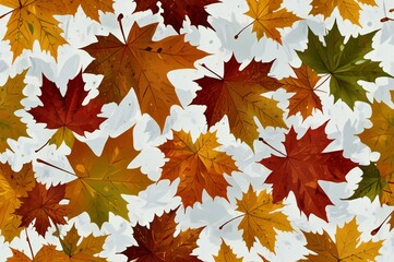 Fototapeta premium maple leaves background
