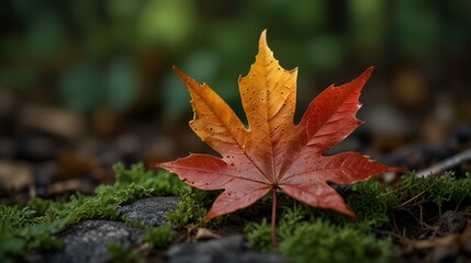 autumn leaves on the ground