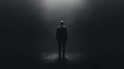 person in a dark suit man business finance 