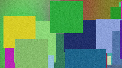 Vibrant Poster Design with Smooth Fluid Shapes and Grainy Gradient Noise Texture