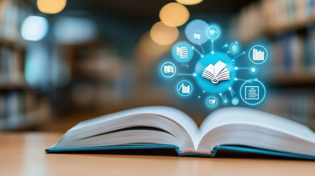 A Book Opening to a Digital Library Concept