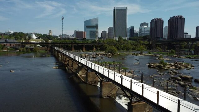 Potterfield Bridge Richmond VA drone footage