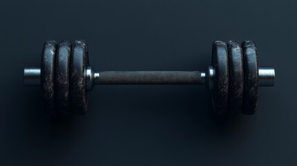 Naklejka premium dumbbells dark and moody sport gym