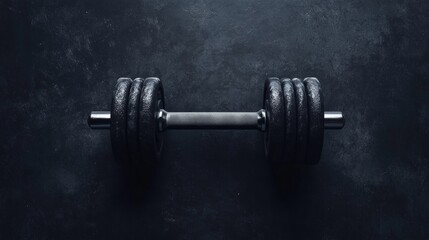dumbbells dark and moody sport gym