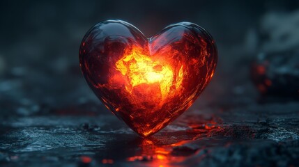 glowing heart valentine glow love person 