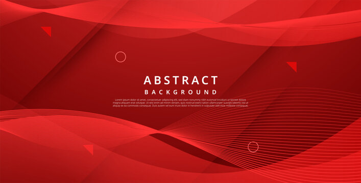 dynamic abstract red liquid color gradient wavy geometric fluid shape background. eps10 vector