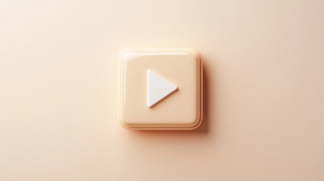 power play button start classy elegant stylish intro introduction beige pastel
