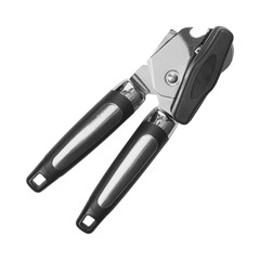 Modern black Can opener isolated on a transparent background