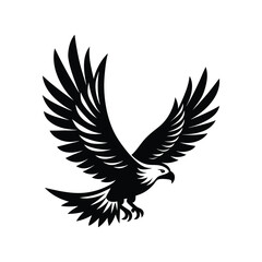 Flying Eagle Vector Illustration Design