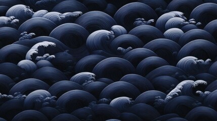 Fototapeta premium Continuous Waves in Monochromatic Flow Pattern