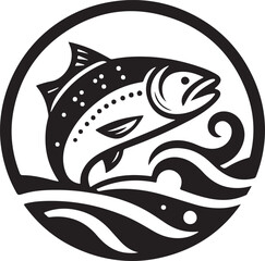 A fish logo icon vector image