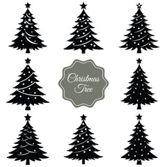 Christmas tree of vector collection