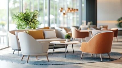 Fototapeta premium Modern Lobby Interior Design