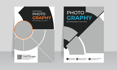 photography flyer template design.  premium style photo collection poster