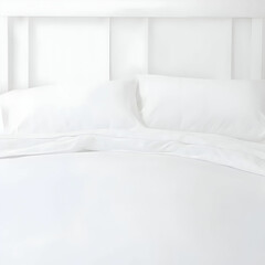 Obraz premium beautiful bed in white background