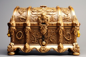 Treasure chest treasure architecture container.