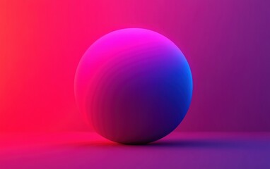 Fototapeta premium Colorful gradient sphere on a vibrant background, perfect for modern design.