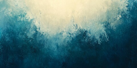Obraz premium Deep ocean blue abstract background with textured brush strokes and gradient blending