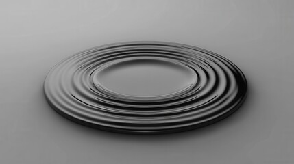 Obraz premium Digital Ripple Patterns with Soft Light and Gray Background