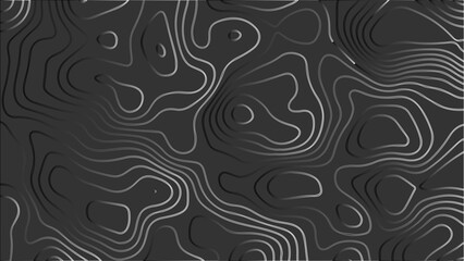 Topography vector background, banner. Imitation of a geographical map, contour lines. Modern design with topographic wavy pattern design.paper texture Imitation of a geographical map shades