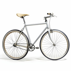 Fototapeta premium bike in white background
