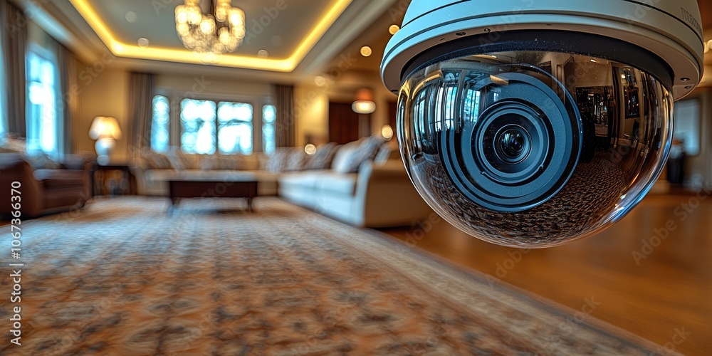 Poster A smart home system allowing for remote monitoring, enabling the user to view camera feeds, adjust lighting, and lock doors from anywhere in the world.
