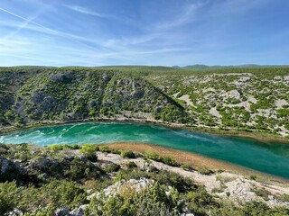 Zrmanja river canyon above Obrovac (Velebit Nature Park, Croatia) - Zrmanja Flussschlucht oberhalb von Obrovac (Naturpark Velebit, Kroatien) - Kanjon rijeke Zrmanje iznad Obrovca (Park prirode Velebit