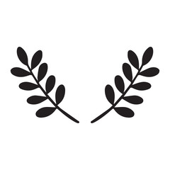 White background include circle shapes, glitters, eucalyptus leaves, and leaf branches.