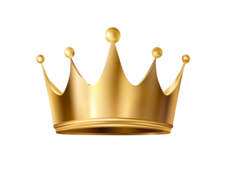 a gold crown with dots