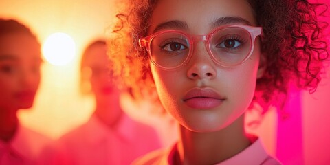 Family Subscription Discussion: A family engaging in a conversation about their streaming service subscriptions and preferences, with visual elements highlighting differe