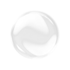 Soap bubble on transparent background. Glass sphere png
