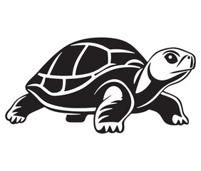 Tortoise icon silhouette, Turtle coloring page, Sea turtle illustration vector