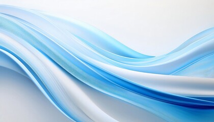 Elegant and modern abstract blue and white wavy lines creating a smooth flowing background, ideal for websites, presentations, or any design project