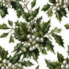 Fototapeta premium Christmas Elements on Transparent Background