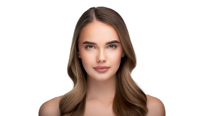 Naklejka premium Pretty young woman portrait of a person 