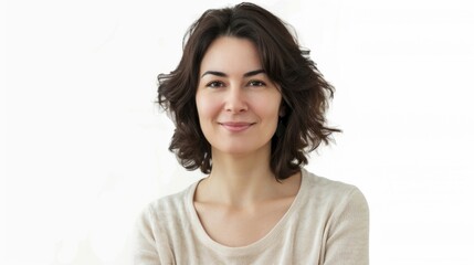 Smiling Woman Portrait - Casual and Confident