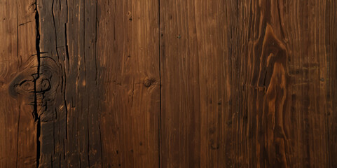 Naklejka premium Old dark wood and wooden texture background. Panorama texter of wood banner background